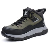 Men's Orthopedic Protective Hiking/Work Boots - Waterproof, Slip-resistant, Impact-resistant, Puncture-resistant - Wide toe box, Arch Support, Ankle Support