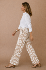 Women's Casual Long Sleeve Two-Piece Set with Belt